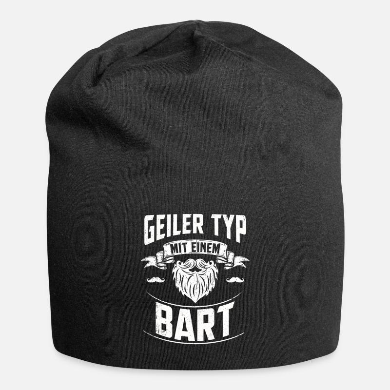 Bart - Jersey-Beanie - Schwarz