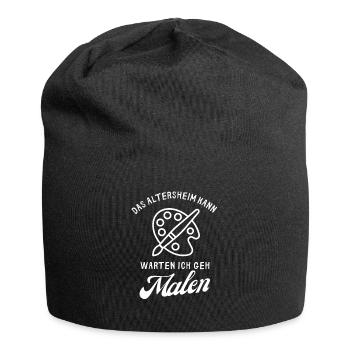 Alterheim Malen Spruch - Jersey-Beanie - Schwarz - Vorne