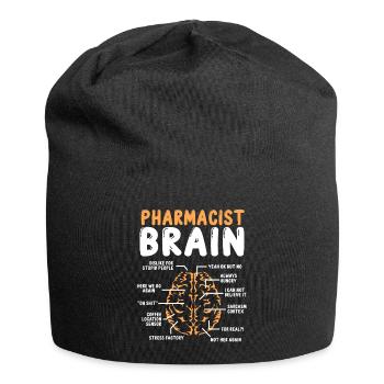 Pharmacist Brain Pharmacy School Graduation Party - Jersey Beanie - black - Front