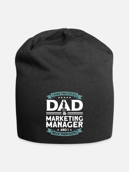 Digitales Marketing Marketing Marketing Manager - Jersey-Beanie - Schwarz