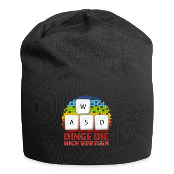 WASD Dinge Die Mich Bewegen - Jersey-Beanie - Schwarz - Vorne