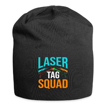 Laser Tag Lasertag Laserspiel Lasergame Spieler - Jersey-Beanie - Schwarz - Vorne