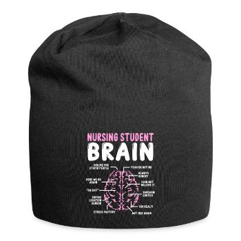 Nursing School Graduation Party Nursing Student - Jersey Beanie - black - Front