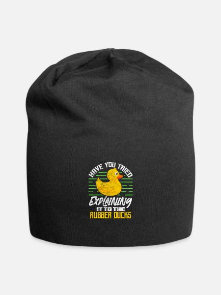 Programmierer - Jersey-Beanie - Schwarz
