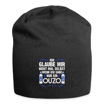 Ich glaube mir nicht wenn ich sage nur ein Ouzo - Jersey-Beanie - Schwarz - Vorne
