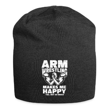 Arm wrestling - Jersey Beanie - charcoal grey - Front