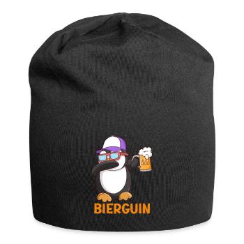 Beerguin Bier Pinguin Party Festival - Jersey-Beanie - Schwarz - Vorne