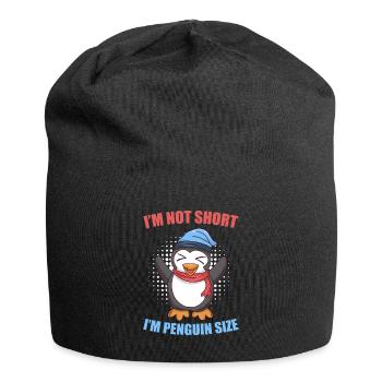 Not small only penguin size Penguin Size - Jersey Beanie - black - Front