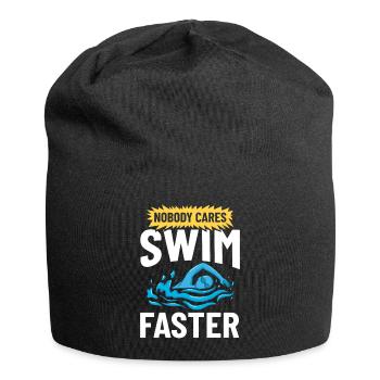 Schwimmen Trainer Pool Schwimmer Lektion - Jersey-Beanie - Schwarz - Vorne