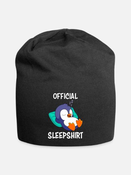 Pinguin Schlafshirt Offizielles Schlafshirt - Jersey-Beanie - Schwarz
