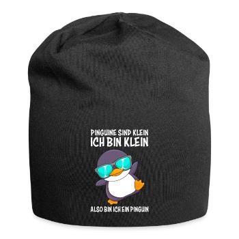 Pinguine sind klein ich bin klein kleiner Freund - Jersey-Beanie - Schwarz - Vorne
