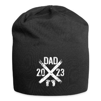 DAD Vater T-Shirt Vatertag 2023 Papa 2023 Werdende - Jersey-Beanie - Schwarz - Vorne