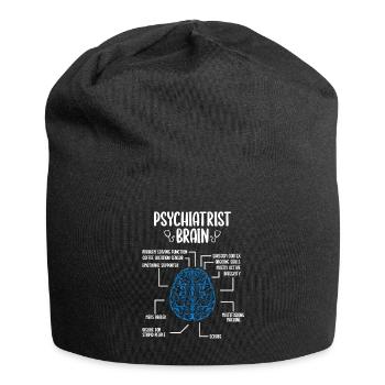 Psychiatre Accessoires Psychiatre Badge Reel - Bonnet en jersey - noir - Devant