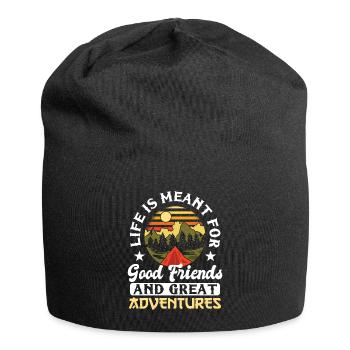 Randonnée en montagne - Bonnet en jersey - noir - Devant