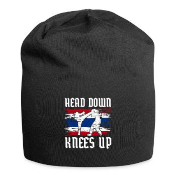 Boxe thaïlandaise - Bonnet en jersey - noir - Devant
