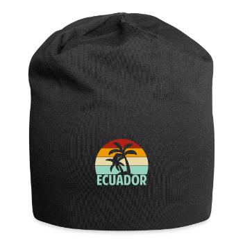 Équateur - Bonnet en jersey - noir - Devant