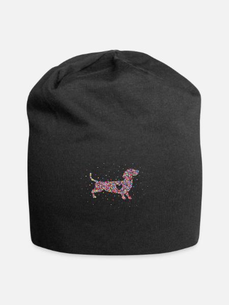Dachshund Dog Dachshund Dog Owner - Jersey Beanie - black