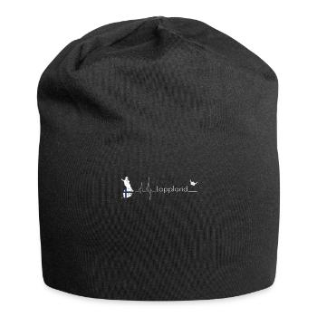 Lappland Finnland Elch Suomi EKG Geschenkidee - Jersey-Beanie - Schwarz - Vorne