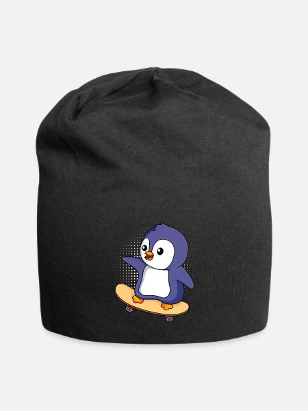 Skater PInguin Skateboarding Pinguin - Jersey-Beanie - Schwarz