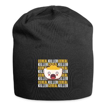 Cereal Killer Halloween Kostüm Müsli - Jersey-Beanie - Schwarz - Vorne