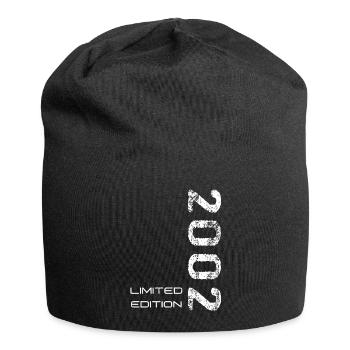 Ich bin Baujahr 2002 - Jersey-Beanie - Schwarz - Vorne