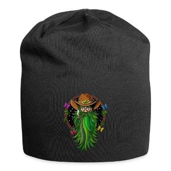Weed Cowboy Stoner - Jersey Beanie - black - Front