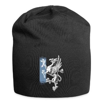 Rostock - standing griffin - blue white - Jersey Beanie - black - Front