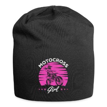 Supercross Girl Dirtbike Girl Enduro Off-Road - Jersey-Beanie - Schwarz - Vorne