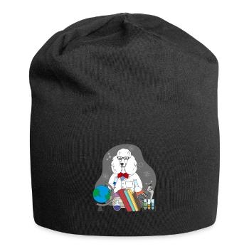 Scientifique caniche - Bonnet en jersey - noir - Devant