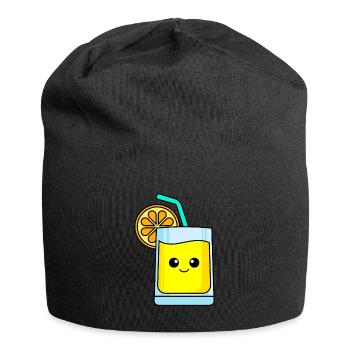 Limonade Comic - Jersey-Beanie - Schwarz - Vorne