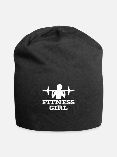 Fitness Girl - Jersey-Beanie - Schwarz