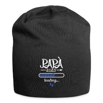 Papa 2023 Loading Schwangerschaft Vater Geburt - Jersey-Beanie - Schwarz - Vorne