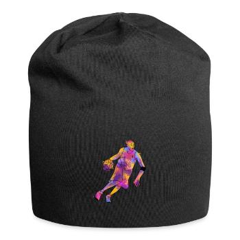 Cadeau de basketball pour le sport de tournoi d’entraînement - Bonnet en jersey - noir - Devant