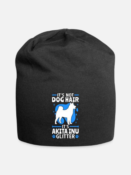 Das ist Akita Glitzer japanischer Akita Inu - Jersey-Beanie - Schwarz