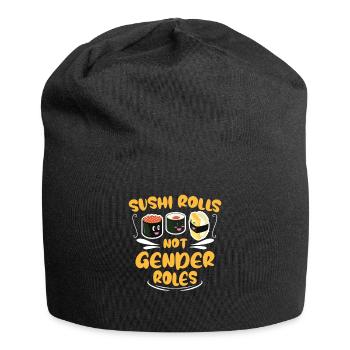 Féminisme féministe - Rouleaux de sushi pas rouleaux de genre - Bonnet en jersey - noir - Devant