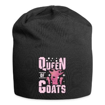 Ziegen Queen - Jersey-Beanie - Schwarz - Vorne
