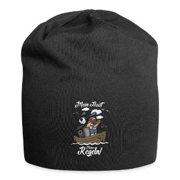 Mein Boot meine Regeln Bootsfahrer Shirt - Jersey-Beanie - Schwarz - Vorne