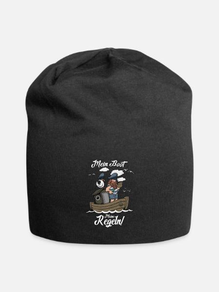 Mein Boot meine Regeln Bootsfahrer Shirt - Jersey-Beanie - Schwarz