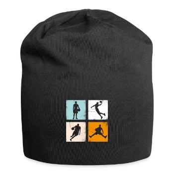 Vintage basketball motif for basketball players - Jersey Beanie - black - Front