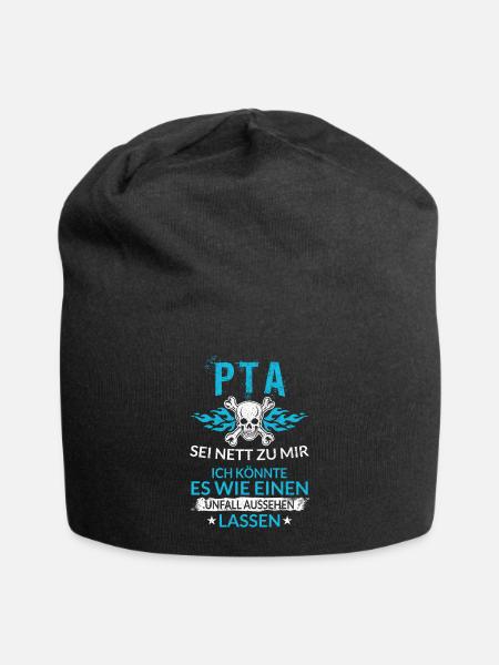 Lustiger PTA Pharmazie Unfall Aussehen Lassen - Jersey-Beanie - Schwarz