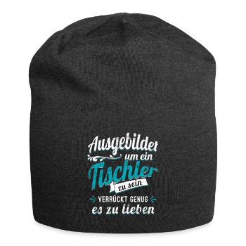 Tischler Schreiner Zimmerer Auszubildender Azubi - Jersey-Beanie - Anthrazit - Vorne