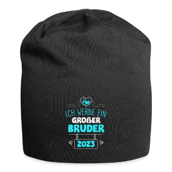 Bald Großer Bruder 2023 Traktor - Jersey-Beanie - Schwarz - Vorne