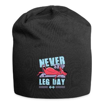 Leg Day Workout Memes - Jersey Beanie - black - Front