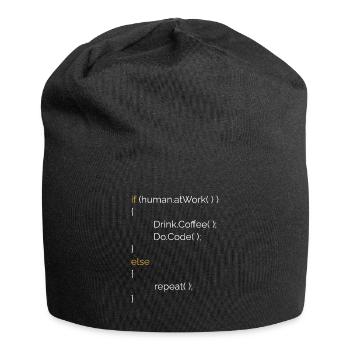 Programmeur Informaticien Café Cadeau C# Java - Bonnet en jersey - noir - Devant