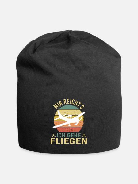 Modellbau Flugzeug Modellflug - Jersey-Beanie - Schwarz