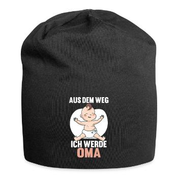Aus dem Weg ich werde Oma - Jersey-Beanie - Schwarz - Vorne