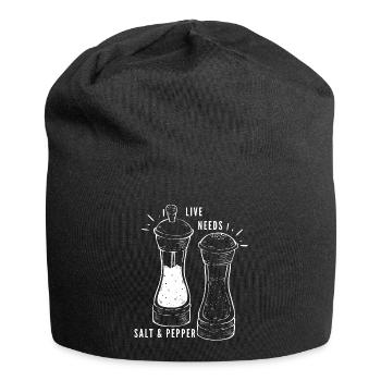 Encourager le sel et le poivre - Bonnet en jersey - noir - Devant
