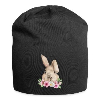 Lapin Lapin Floppy Oreille Lapin de Pâques Lapin Maman - Bonnet en jersey - noir - Devant
