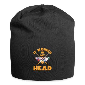 Ça a marché dans ma tête Funny Pool Billiards - Bonnet en jersey - noir - Devant