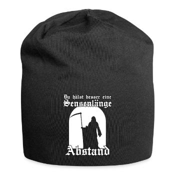 Sensenmann Kostüm Zynisch Makaber Misanthropen - Jersey-Beanie - Schwarz - Vorne